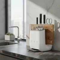 Porta Facas Faqueiro De Bancada Em Forma De U Tábua De Corte