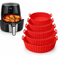 Kit 6 formas de silicone para airfryer