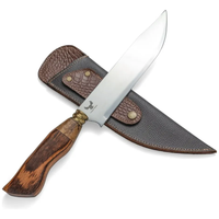 Faca Artesanal Churrasco Campeira Personalizada C/ Nome 9p Bege