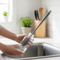 Escova Lavar Copos Garrafa Mamadeira Taças