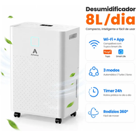 Desumidificador Compressor 8L/Dia