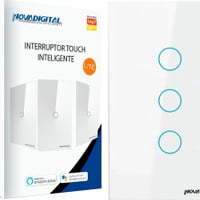 Interruptor Smart Wifi Inteligente Touch Nova Digital 3 botões Lite BR 4x2