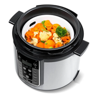 Panela De Pressão Elétrica 6 L Mastersteam Inox Midea Cor Cinza Voltagem