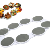 Bandeja giratória para mesa com 8 peças