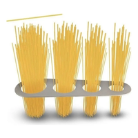 Ke Home Chapa Inox medidor porções de espaguete macarrão 1 a 4 pessoas cor prateado