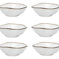 Jogo de tigelas de porcelana - 6 peças