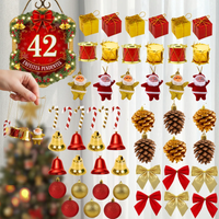 Kit 42 Enfeites Pendentes De Natal Decoração Árvore Natalina