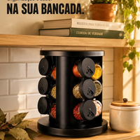 Porta tempero giratório