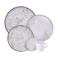Jogo de jantar Floralis porcelana decorada 20 peças Tramontina