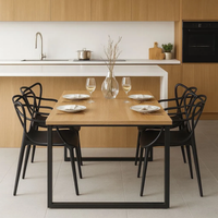 Conjunto Mesa Industrial Smart com 4 Cadeiras