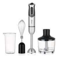 Mixer De Mão Portátil 8 Velocidades 3 Em 1 Inox 800w