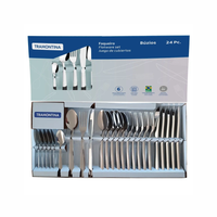 Jogo Talheres Faqueiro Búzios Aço Inox 24 Peças Tramontina