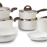 Jogo De Panelas 7 Peças Brinox Ceramic Life Vanilla
