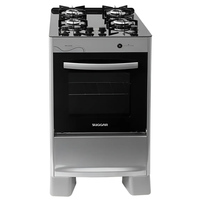 Fogão De Piso 4 Bocas Mesa Vidro Neo Glass Suggar Bivolt