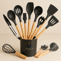 Kit 12 Utensílios De Cozinha Em Silicone