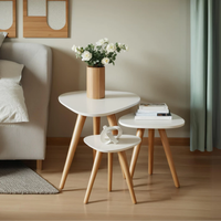 Trio de Mesinhas Jogo Lateral Sala