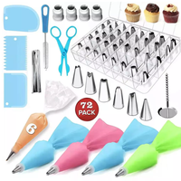 Jogo De Bicos Inox Kit Com 72 Peças Confeitar Bolo