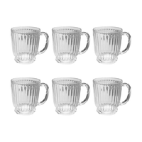 Conjunto com 6 Xícaras de Vidro