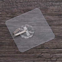 Kit 10 Ganchos Adesivos Parede Transparente Aderências 4kg