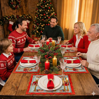 Kit 6 Jogo Americano Natalino