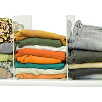 Divisória Guarda Roupa Closet Armário Prateleira Acrilico Transparente