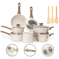 Jogo De Panelas 10 Pç Premium Indução Revestimento Cerâmico