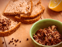 Tapenade cítrica com sementes