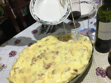 Macarrão recheado de forno 