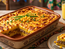 Transforme o almoço de domingo com uma receita infalível de torta de milho e carne de sol
