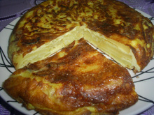 Tortilha de batata e cebola