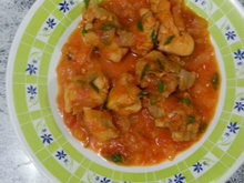 Frango guisado simples