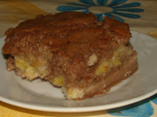 Bolo cremoso de banana
