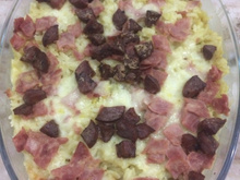 Arroz gratinado simples e saboroso