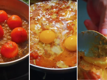 Já comeu ovos no purgatório? Quando faço essa receita simples de tomate, ovos e queijo não consigo parar de comer