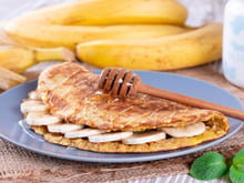 Banana e aveia viram uma crepioca deliciosa: TudoGostoso ensina receita saudável e fit para o café da manhã