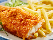 Filé de tilápia frito simples