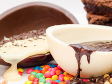 Ovo de Páscoa meio a meio