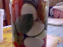 Ovos de galinha em conserva