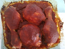 Frango ao forno com barbecue
