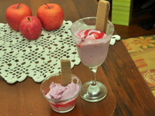 Sorvete caseiro de gelatina