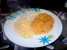 Estrogonofe de filé para duas pessoas