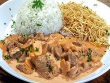 Estrogonofe de carne simples