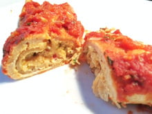 Panqueca integral de frango