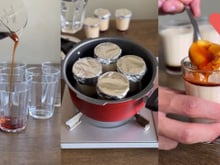 Pudim de 3 minutos na panela de pressão: receita cremosa é feita no copo americano, olha como é fácil!