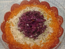 Salada de repolho colorida