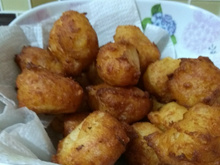 Bolinho de aipim sem recheio