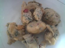 Bolinho salgado de folhas