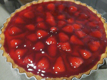 Torta de morango da padaria