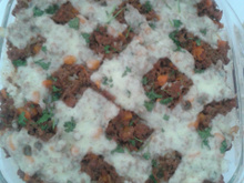 Arroz com carne moída