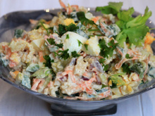 Salpicão de frango defumado